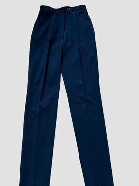 LEONDI B WOMENS HIGH-WAISTED BLACK PLEATED PANTS/SLACKS SIZE 38 (2US)